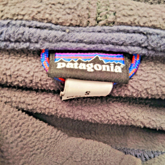 Patagonia Snap-T Hoodie Mens Small Blue Colorblock - Picture 7 of 7